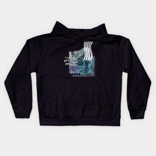 Lost in My Own World Kids Hoodie